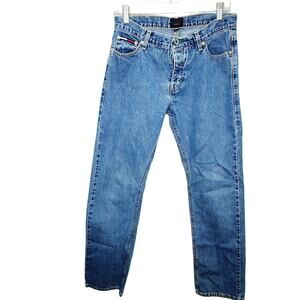 Vintage Tommy Hilfiger 90's Button Fly Women's Denim Blue Jeans 7/ 32